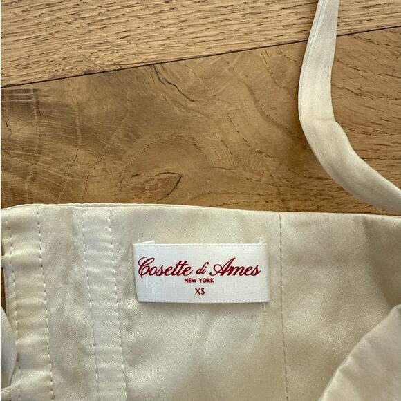 Cosette di Ames - Aria Silk Satin Corset Top in Champagne Gold - Picture 4 of 7